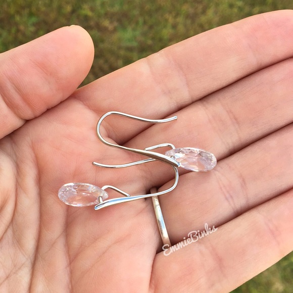 New Beautiful Classic Teardrop Crystal Drop Dangle Earrings - Bridal Formal Date - Picture 3 of 16